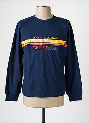 Sweat-shirt bleu LE FABULEUX MARCEL DE BRUXELLES femme