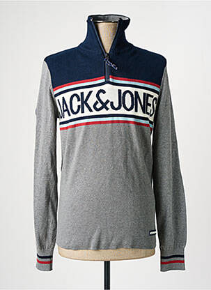 Pull gris JACK & JONES homme