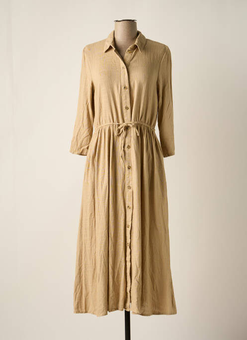 Robe longue beige VILA pour femme