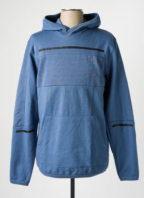 Sweat-shirt à capuche bleu JACK & JONES pour homme