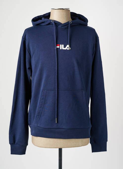 Sweat-shirt à capuche bleu FILA pour homme