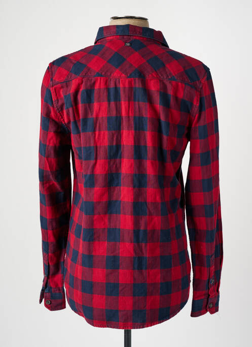 Chemise manches longues rouge PETROL INDUSTRIES pour homme