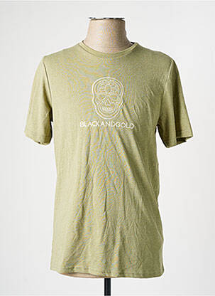 T-shirt vert BLACK AND GOLD pour homme