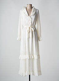 Robe mi-longue beige FOUDRE BY AURELIE VAN DAELEN femme