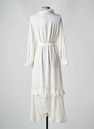 Robe mi-longue beige FOUDRE BY AURELIE VAN DAELEN femme