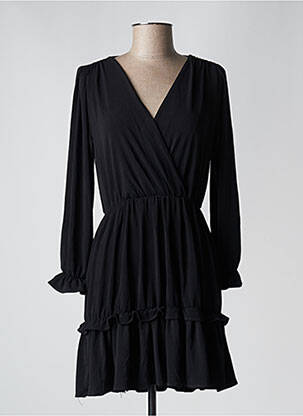 Robe mi-longue noir MANGO pour femme