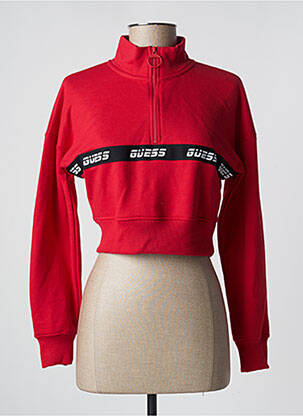 Sweat-shirt rouge GUESS pour femme