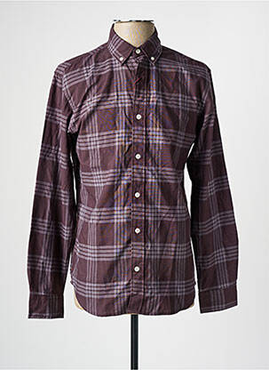 Chemise manches longues violet JACK & JONES homme