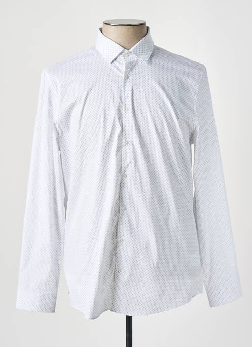 Chemise manches longues blanc CR7 CRISTIANO RONALDO pour homme