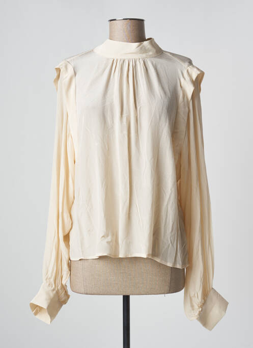 Blouse beige MANGO pour femme