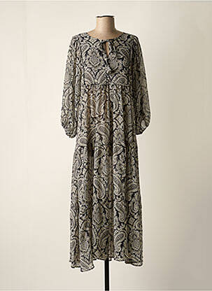 Robe longue noir MANGO femme