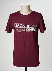 T-shirt rouge JACK & JONES pour homme seconde vue