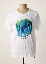 T-shirt blanc R.EV 1703 BY REMCO EVENPOEL  homme
