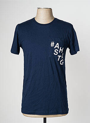 T-shirt bleu CEMI pour homme