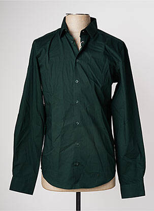 Chemise manches longues vert CASUAL FRIDAY pour homme