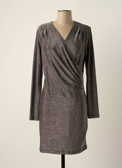 Robe mi-longue gris MORGAN pour femme