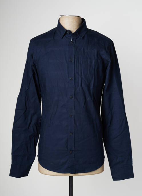 Chemise manches longues bleu CASUAL FRIDAY pour homme