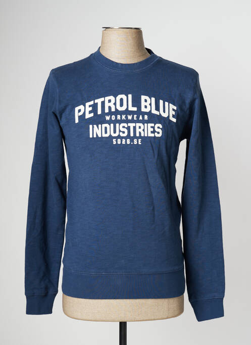 Sweat-shirt bleu PETROL INDUSTRIES pour homme