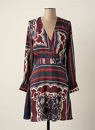 Robe mi-longue bleu MORGAN femme