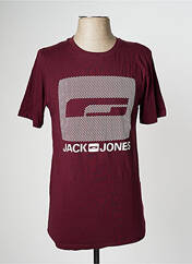 T-shirt rouge JACK & JONES pour homme seconde vue