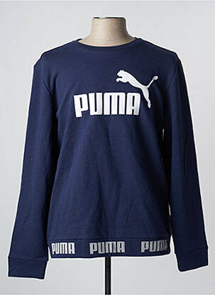 Sweat-shirt bleu PUMA pour homme