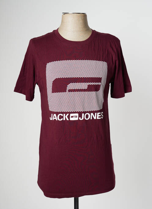 T-shirt rouge JACK & JONES pour homme