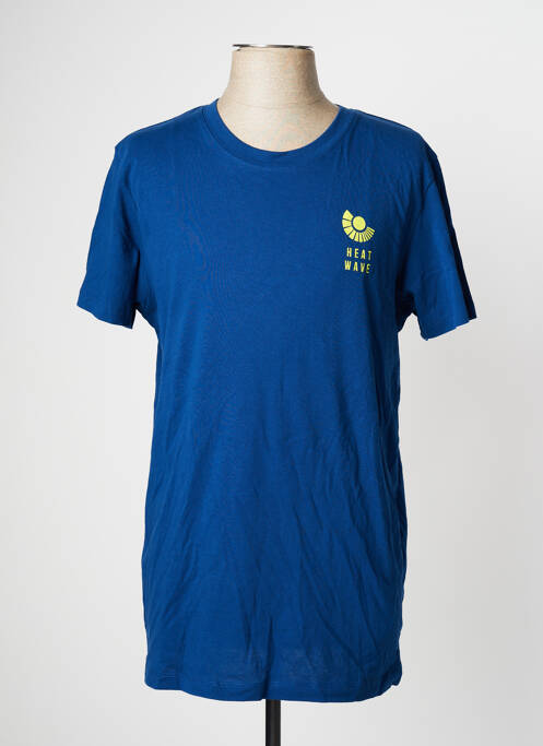 T-shirt bleu JACK & JONES pour homme