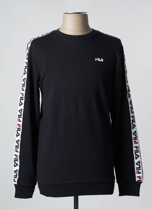 Sweat-shirt noir FILA pour homme