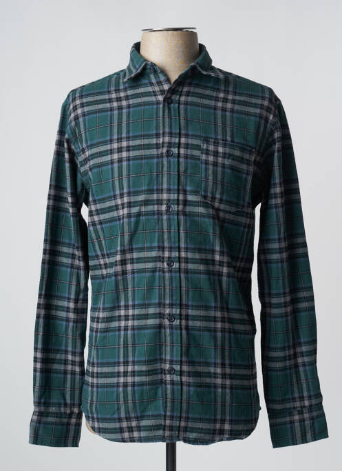 Chemise manches longues vert JACK & JONES pour homme