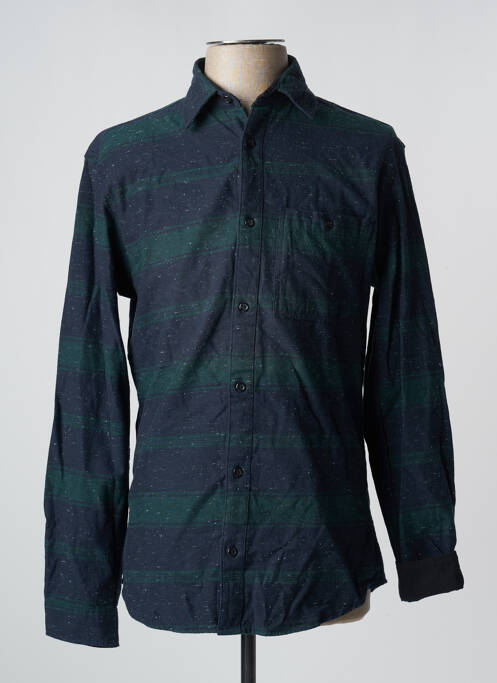 Chemise manches longues vert JACK & JONES pour homme