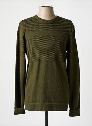 Pull kaki KNOWLEDGE COTTON APPAREL homme