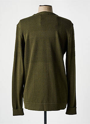 Pull kaki KNOWLEDGE COTTON APPAREL homme