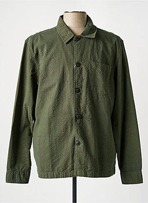 Chemise manches longues kaki KNOWLEDGE COTTON APPAREL homme