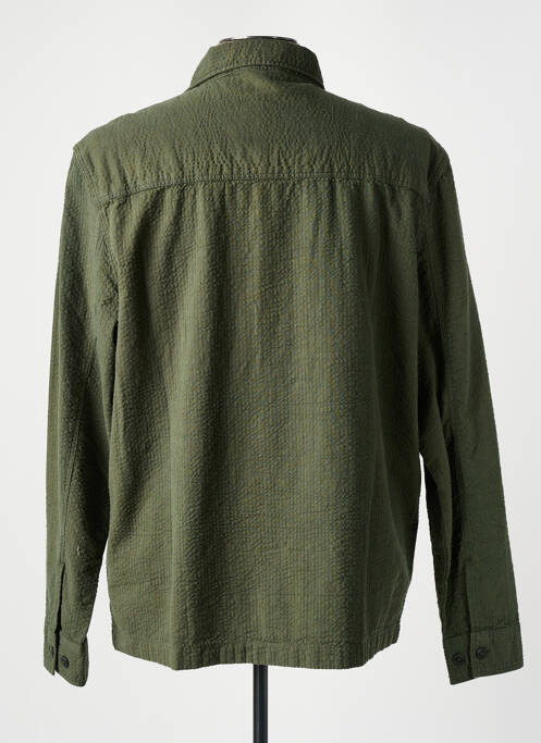 Chemise manches longues kaki KNOWLEDGE COTTON APPAREL pour homme