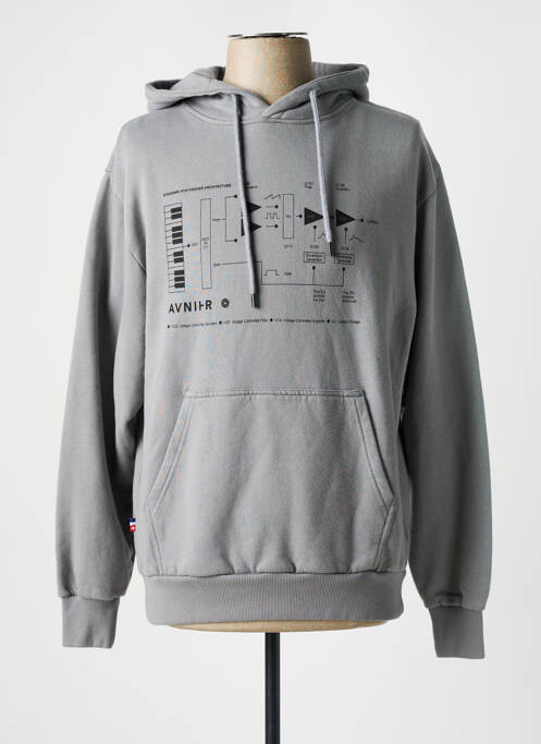 Sweat-shirt gris AVNIER pour homme