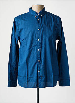 Chemise manches longues bleu KNOWLEDGE COTTON APPAREL homme