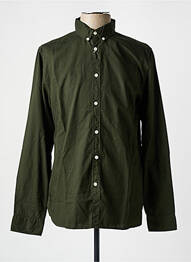 Chemise manches longues kaki KNOWLEDGE COTTON APPAREL homme