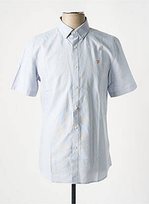 Chemise manches courtes bleu FARAH homme