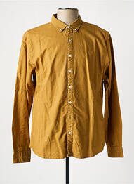 Chemise manches longues marron FARAH homme