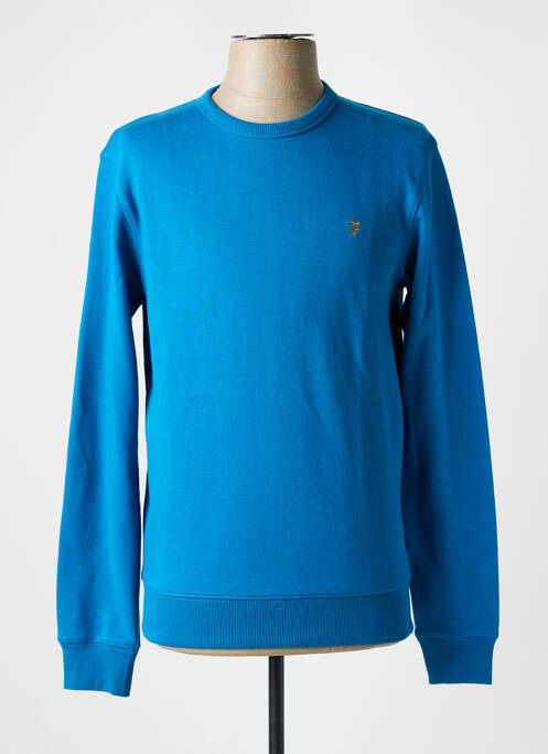 Sweat-shirt bleu FARAH pour homme