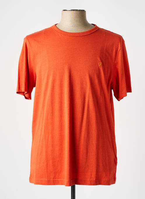 T-shirt orange FARAH pour homme