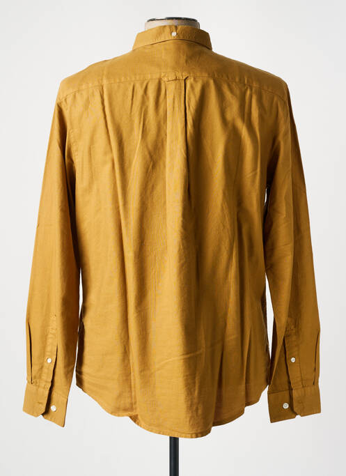 Chemise manches longues marron FARAH pour homme