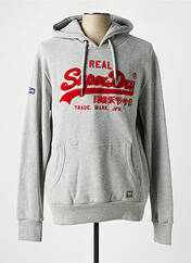 Sweat-shirt gris SUPERDRY pour homme seconde vue