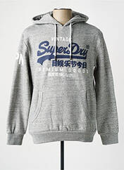 Sweat-shirt gris SUPERDRY pour homme seconde vue