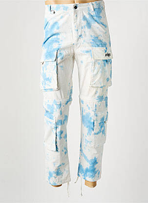 Pantalon cargo bleu HUMAN WITH ATTITUDE homme