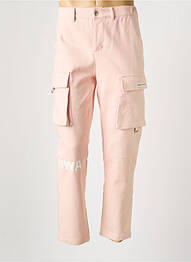 Pantalon cargo rose HUMAN WITH ATTITUDE homme
