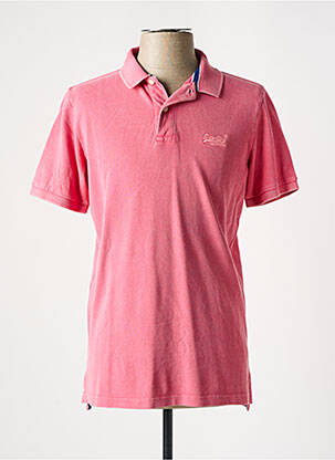 Polo rouge SUPERDRY homme