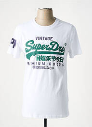 T-shirt blanc SUPERDRY homme
