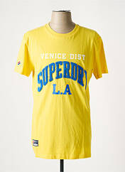 T-shirt jaune SUPERDRY pour homme seconde vue
