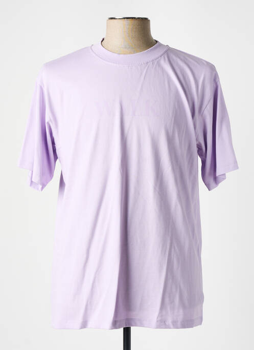 T-shirt violet WALK IN PARIS pour homme